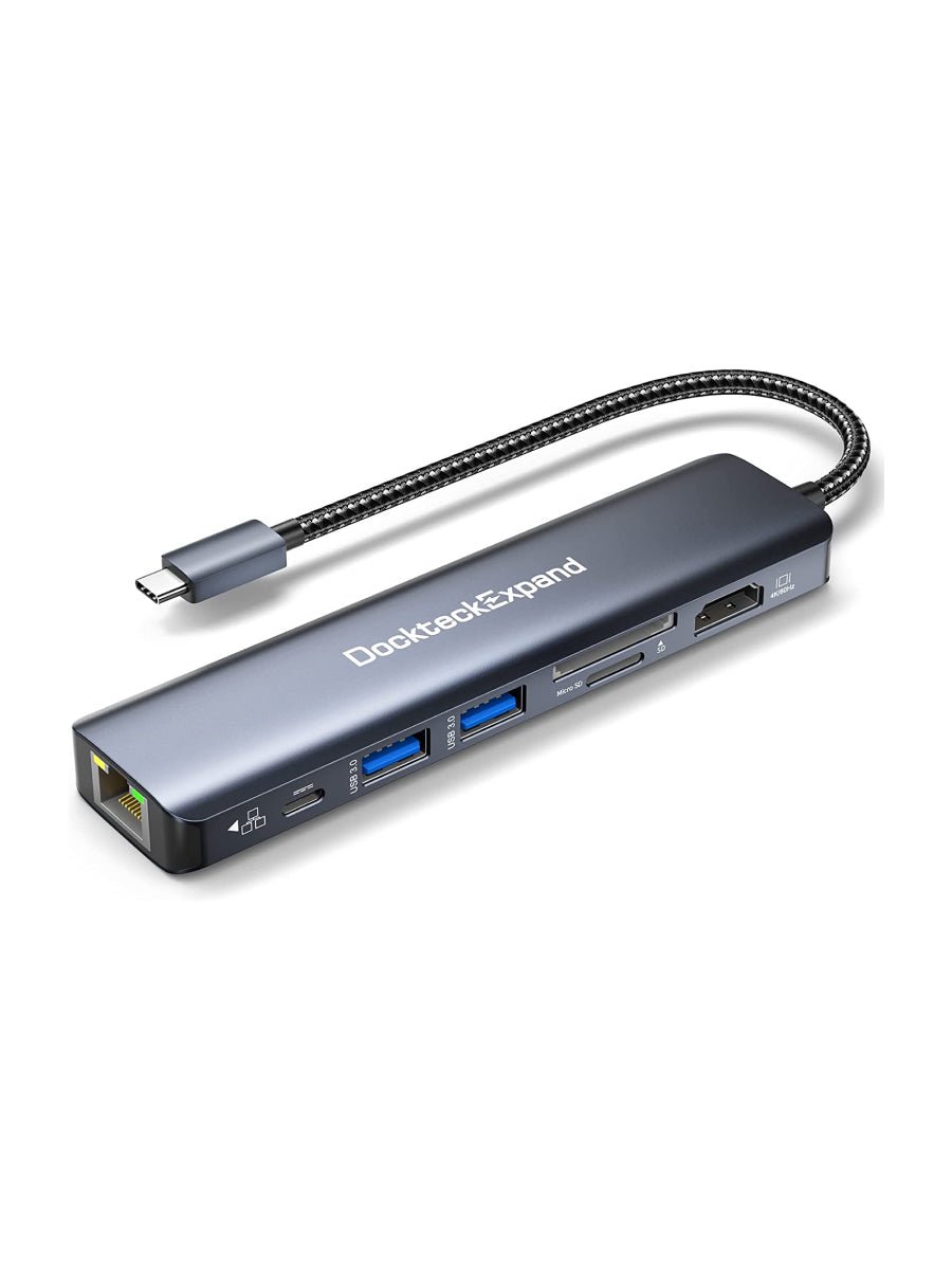 Hub USB C avec Ethernet - Adaptateur Newmight 7 en 1 Type C vers HDMI avec  Ethernet 1G, HDMI 4K, 2 USB 3.0, alimentation 100 W 