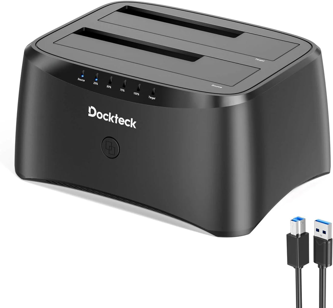 Best Hard Drive Enclosure of 2024: Dockteck USB 3.0 to SATA Dual Bay External Hard Drive Enclosure