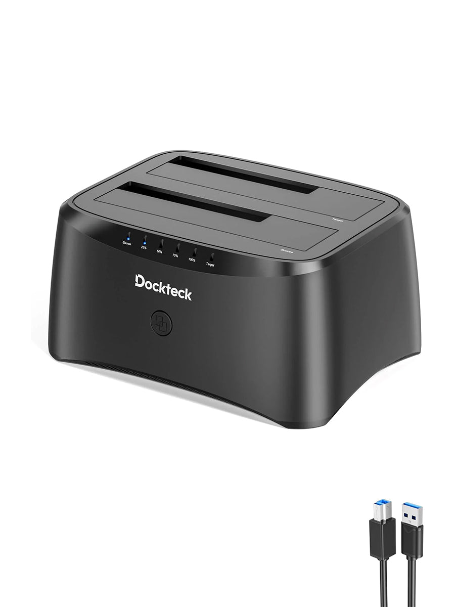 Dockteck USB 3.0 to SATA Dual Bay External Hard Drive Enclosure