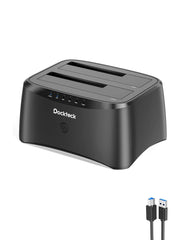 Dockteck USB 3.0 to SATA Dual Bay External Hard Drive Enclosure