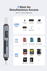 Dockteck 3 in 1 Card Reader