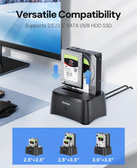 Dockteck USB 3.0 to SATA Dual Bay External Hard Drive Enclosure