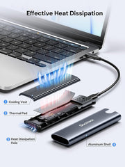 Dockteck M.2 NVMe SATA SSD Enclosure