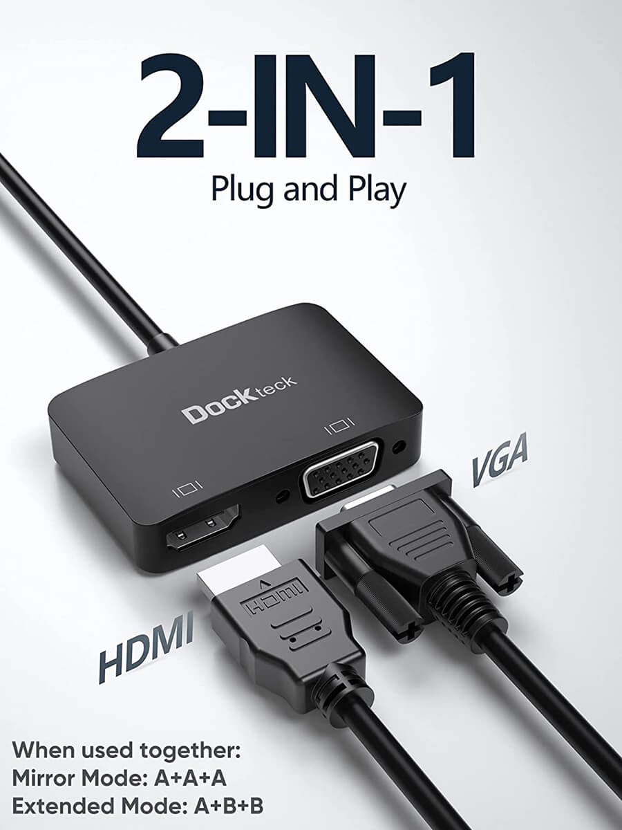 HDMI®, USB-C, Mini DisplayPort™, and VGA to HDMI Adapter Converter Switch -  4K 60Hz, VGA Adapter Converters, VGA